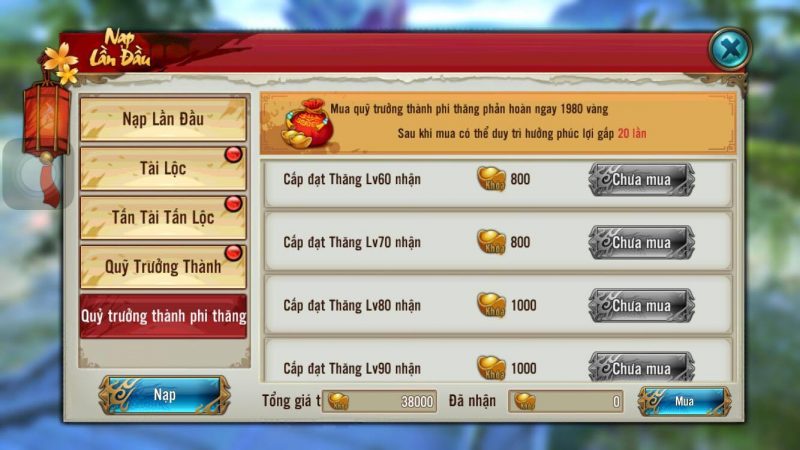 [Hướng Dẫn] Sử Dụng Gói Phi Thăng - Tru Tiên 3D