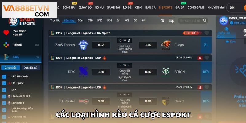 Esport VA88 Sân Chơi Cá Cược Thể Thao Điện Tử Đỉnh Cao